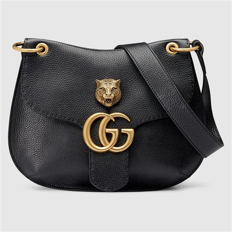 borsa gucci spiaggio|Gucci leather shoulder bag.